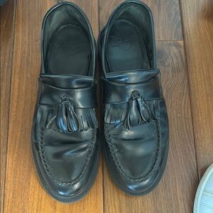 Dr. Martens Black Tassel Kiltie Loafers